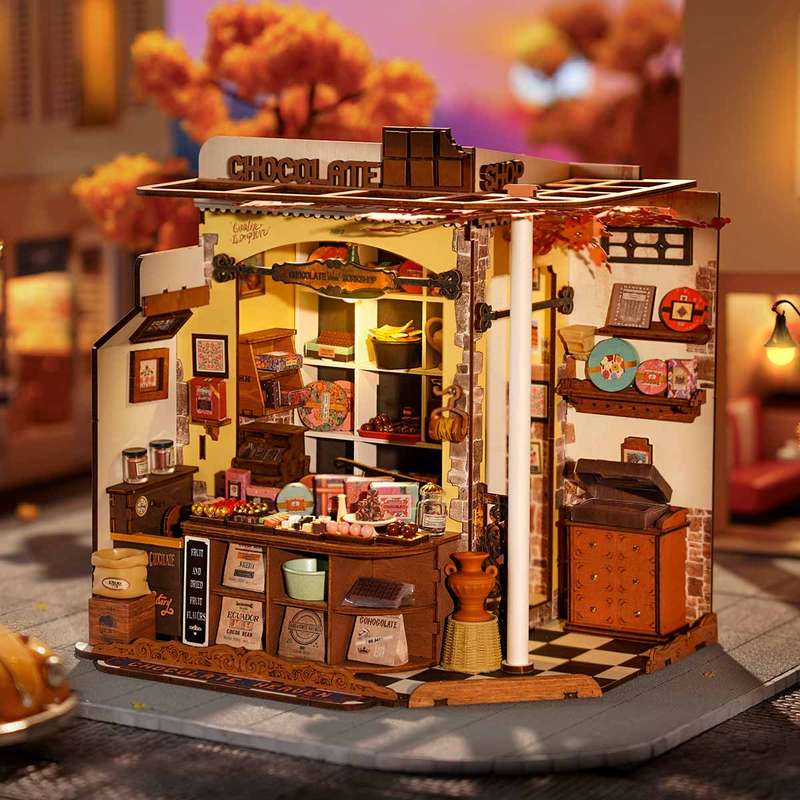 Robotime Henry's Chocolate DIY 3D Miniature House