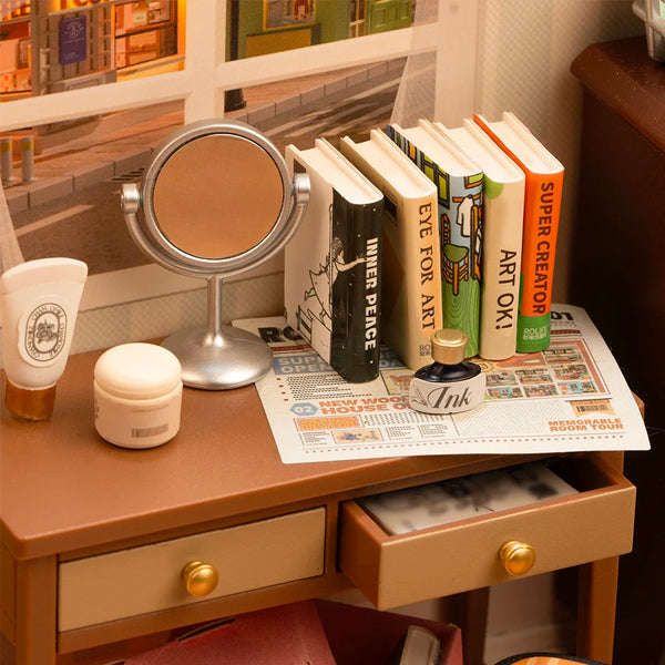 Robotime Sweet Dream Bedroom DIY 3D Miniature Dollhouse Kit