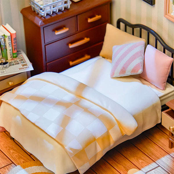 Robotime Sweet Dream Bedroom DIY 3D Miniature Dollhouse Kit