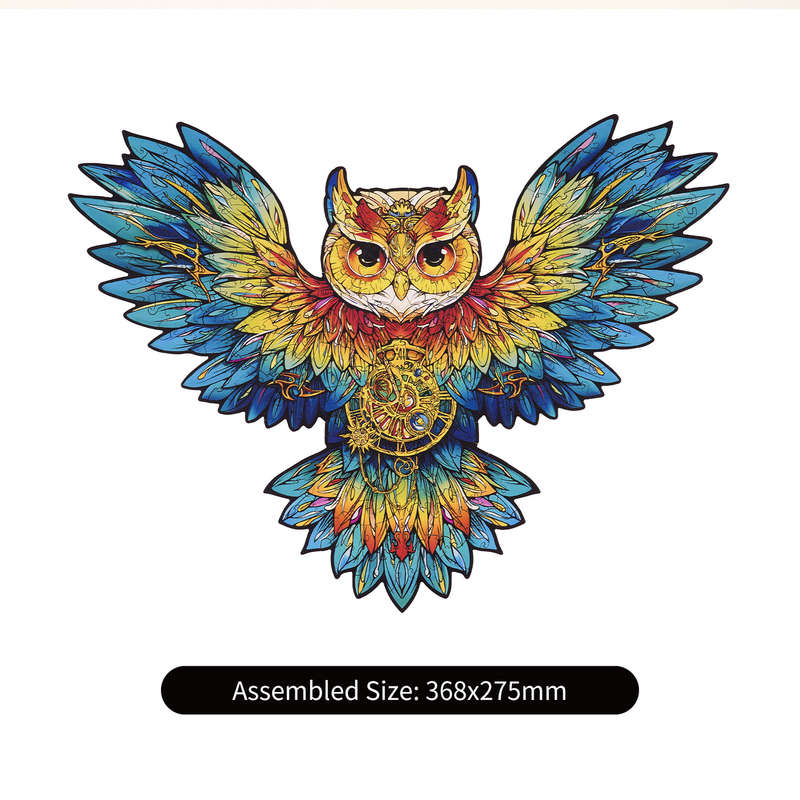 Robotime Owl Colorful Wooden Jigsaw Puzzle