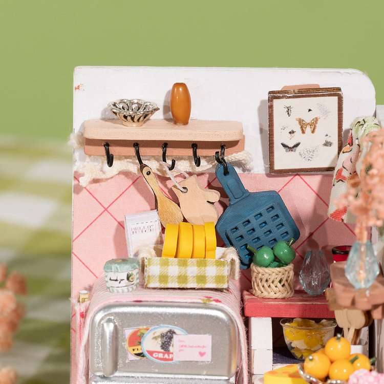 Robotime Taste Life Kitchen DIY Miniature Dollhouse Room Kit