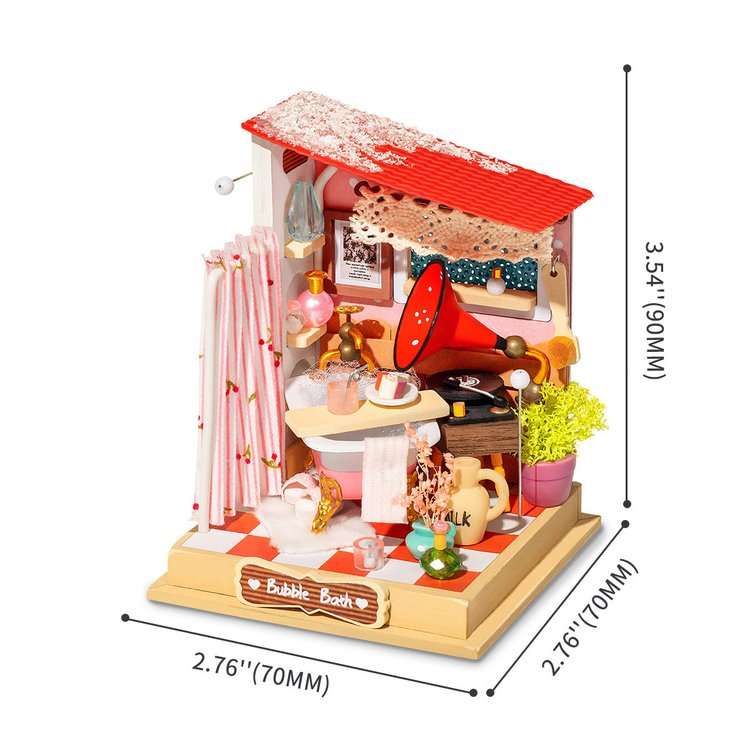 Robotime Bubble Bath DIY Miniature Room Kit