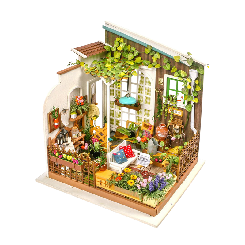 Robotime DIY Miller's Sunshine Garden Model Dollhouse Kit