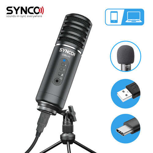 Synco CMic-V1 Desktop USB Large-Diaphragm Condenser Microphone