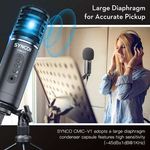 Synco CMic-V1 Desktop USB Large-Diaphragm Condenser Microphone