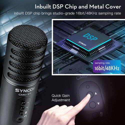 Synco CMic-V1 Desktop USB Large-Diaphragm Condenser Microphone