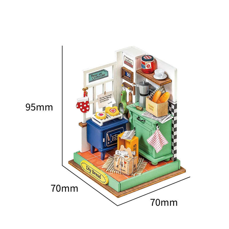 Robotime Afternoon Baking Time DIY Miniature Room Kit