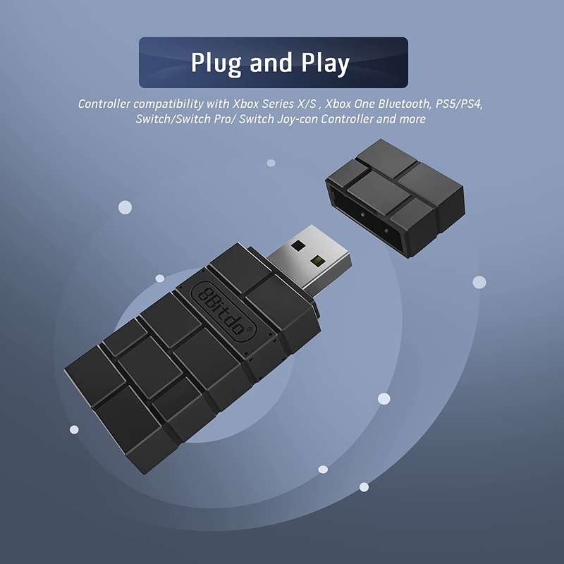 8Bitdo Wireless USB Adapter 2 for Xbox / PS / Switch / Windows / Mac / Raspberry Pi