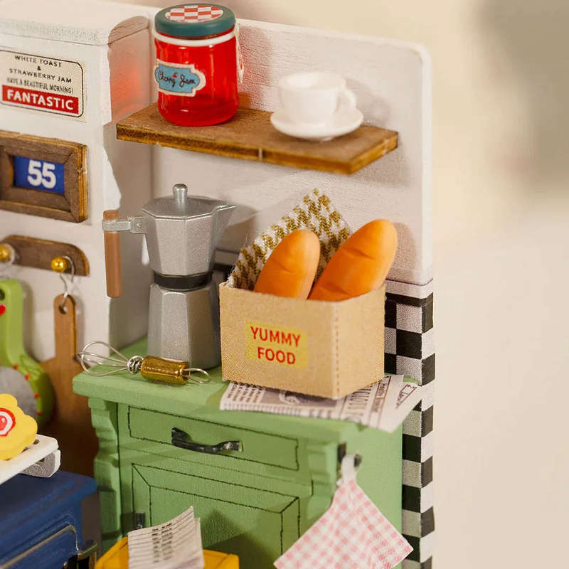Robotime Afternoon Baking Time DIY Miniature Room Kit