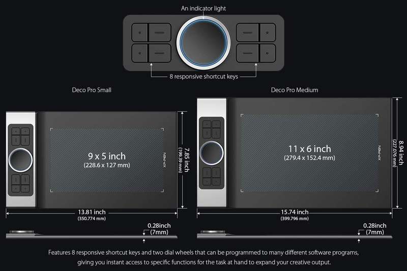 XPPen Deco Pro M Graphics Drawing Tablet
