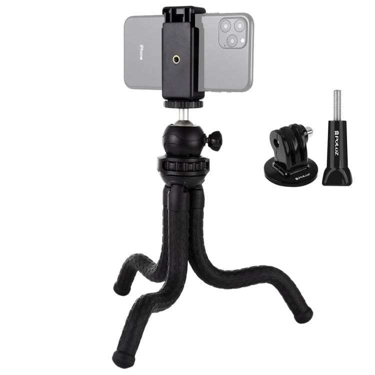 Mini Octopus Flexible Tripod Holder with Ball Head & Phone Clamp