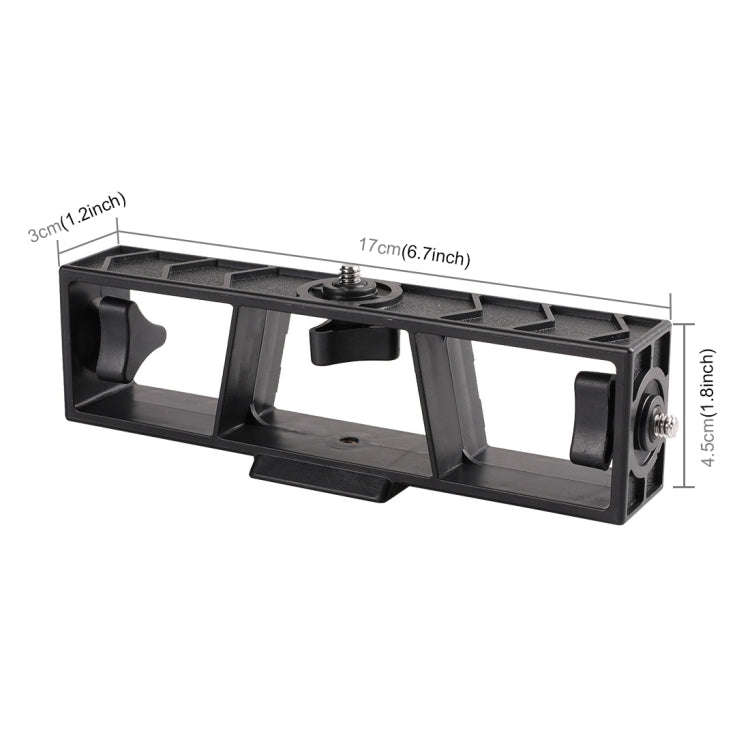 Puluz Multi Camera Bracket Holder With 3 x 1/4 inch Threads