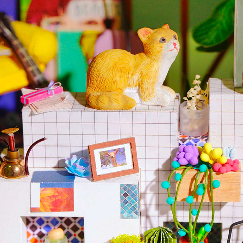 Robotime Lily's Porch DIY Miniature Dollhouse Kit
