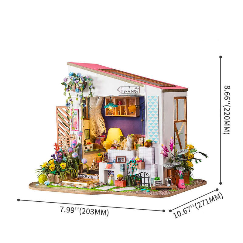 Robotime Lily's Porch DIY Miniature Dollhouse Kit