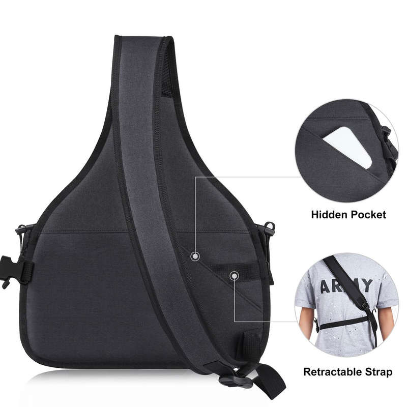Puluz Crossbody Camera Bag with Removable Lens Bag