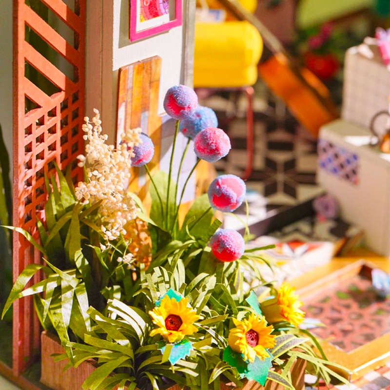 Robotime Lily's Porch DIY Miniature Dollhouse Kit