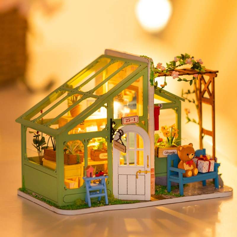 Robotime Spring Encounter Flowers DIY Miniature Dollhouse