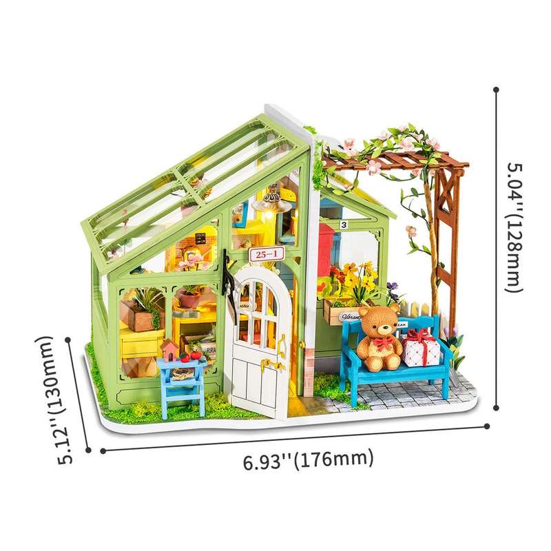 Robotime Spring Encounter Flowers DIY Miniature Dollhouse