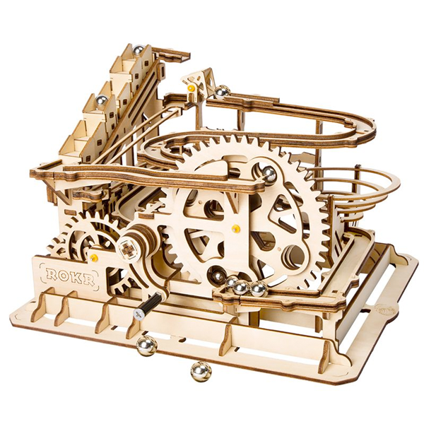 Robotime Marble Parkour Big Funnel Marble Run 233 Piece 3D Wooden Puzzle