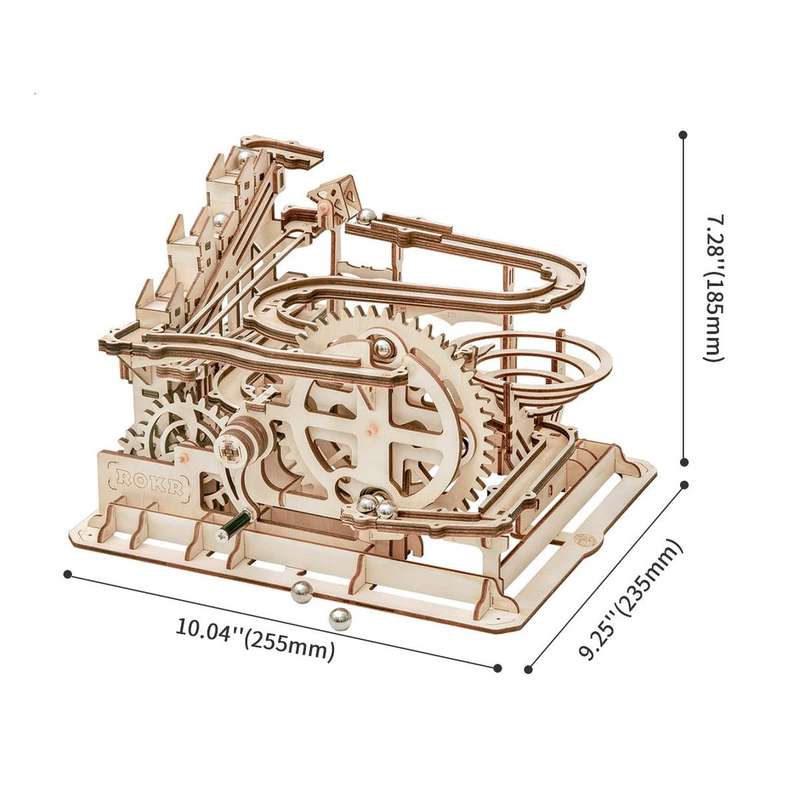 Robotime Marble Parkour Big Funnel Marble Run 233 Piece 3D Wooden Puzzle