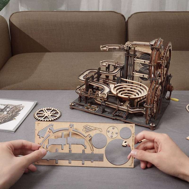 Robotime Marble Night City Marble Run 294 Piece 3D Wooden Puzzle