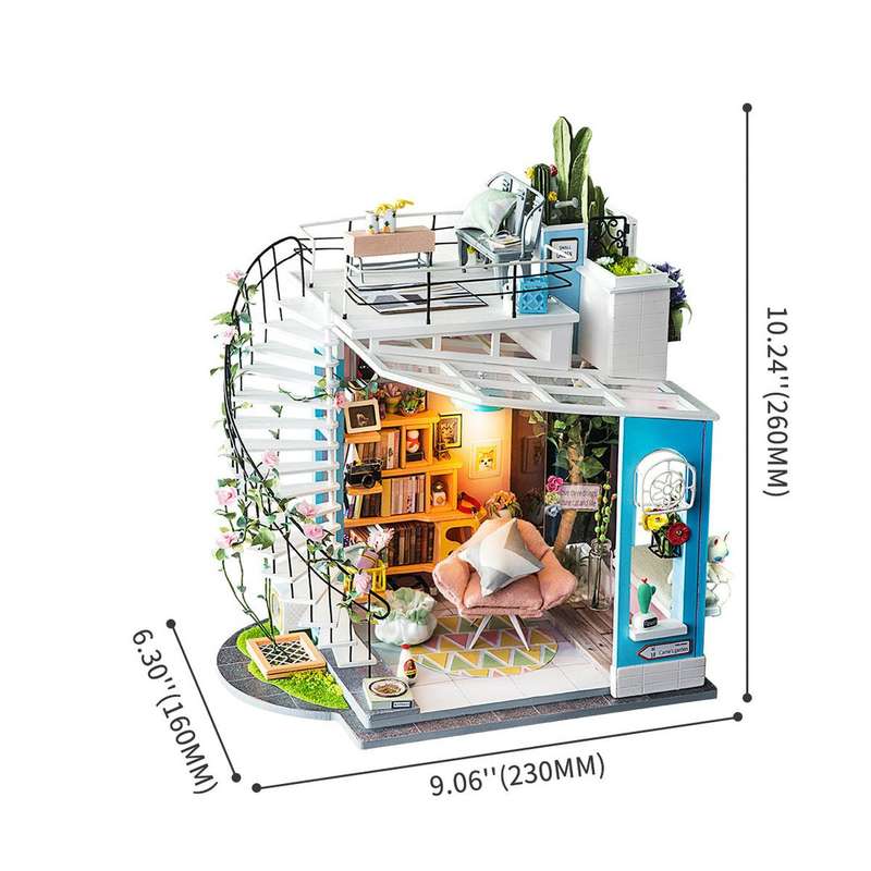 Robotime Dora's Loft DIY Miniature Dollhouse Kit