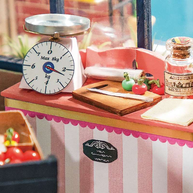 Robotime Carl's Fruit Shop Vegetable Market DIY Miniature Kit