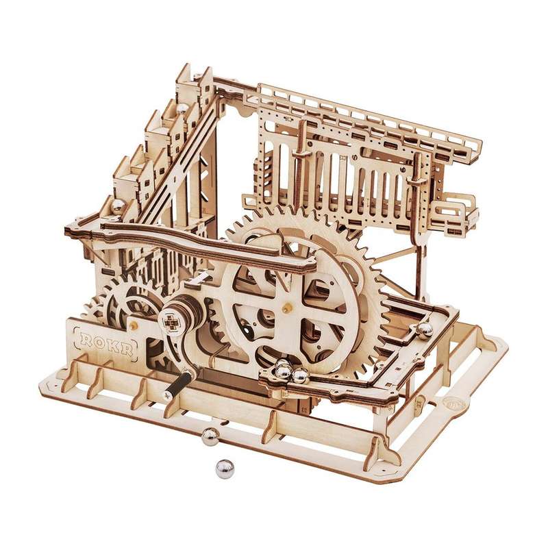 Robotime Marble Squad Trapdoors Marble Run 233 Piece 3D Wooden Puzzle