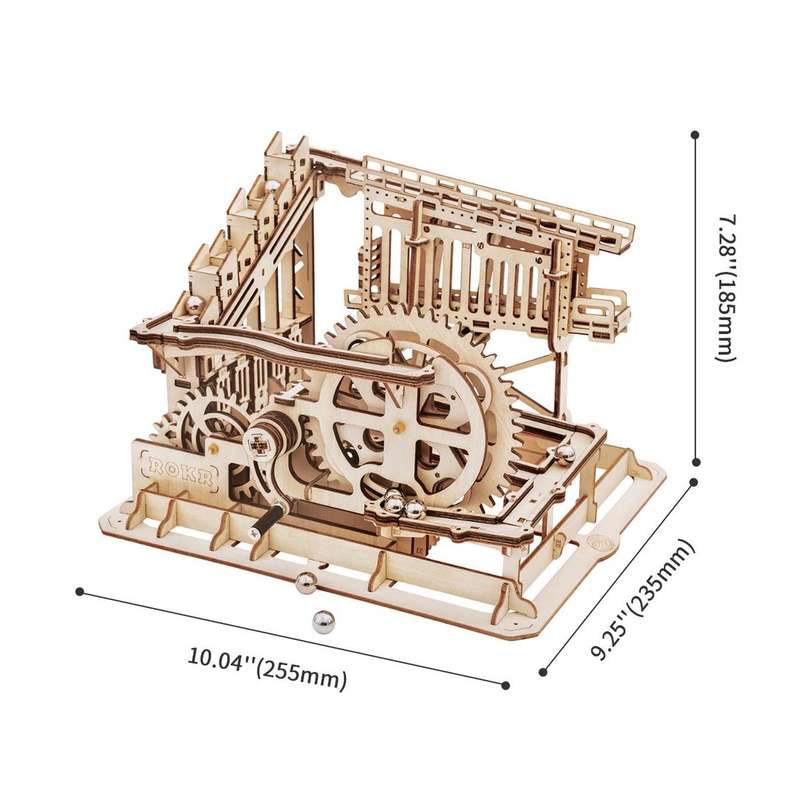 Robotime Marble Squad Trapdoors Marble Run 233 Piece 3D Wooden Puzzle