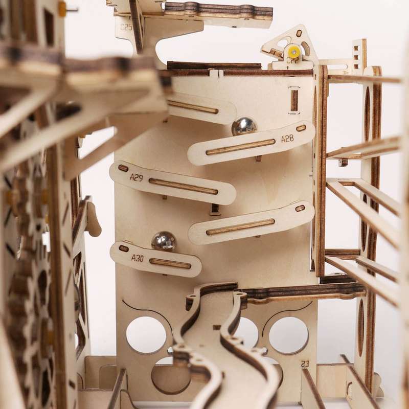 Robotime Marble Explorer Swingback Wall Marble Run 219 Piece 3D Wooden Puzzle