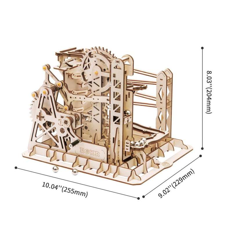 Robotime Marble Explorer Swingback Wall Marble Run 219 Piece 3D Wooden Puzzle