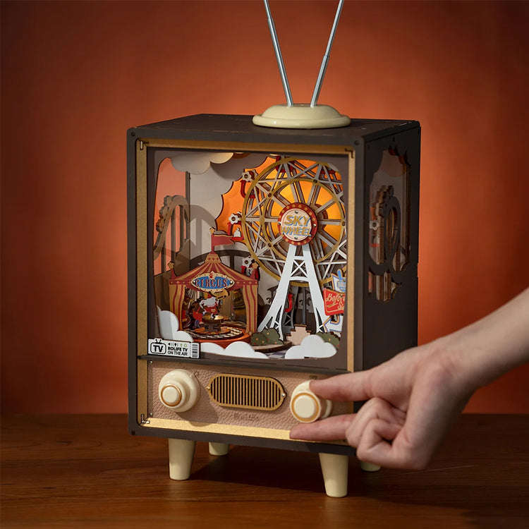 Robotime Sunset Carnival DIY Music Box 3D Wooden Puzzle