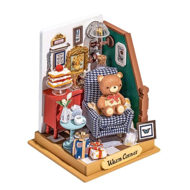 Robotime Holiday Living Room DIY Miniature Room Kit