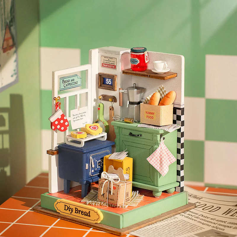 Robotime Afternoon Baking Time DIY Miniature Room Kit