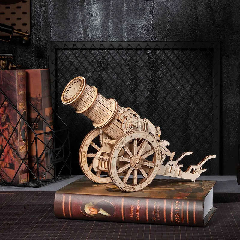 Robotime Wheeled Siege Artillery 3D Wooden Puzzle