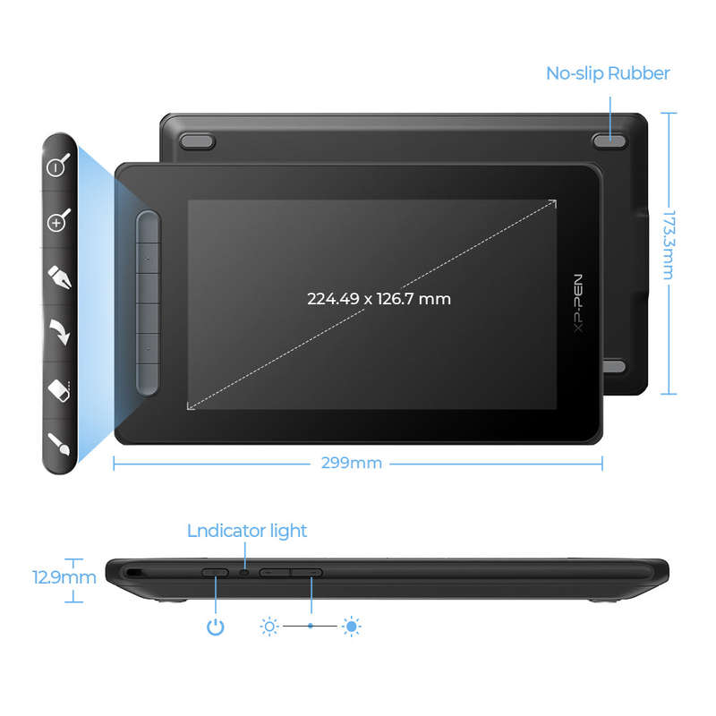 XPPen Artist 10 (2nd Gen) Pen Display Graphics Drawing Tablet Black