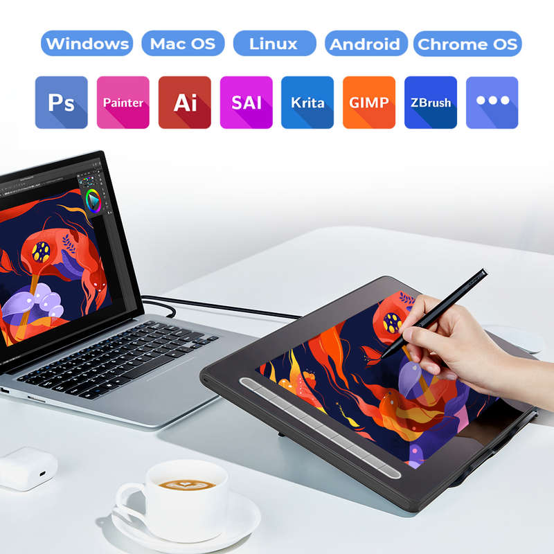 XPPen Deco M Graphics Drawing Tablet Black