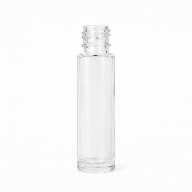 10ml Clear Glass Roll On Bottle (Roll On Bottle Only)
