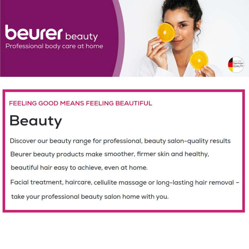 Beurer Hair Straightener / Flat Iron: Fast Heat. Variable Temperature. Straightening, Curl or Wav...