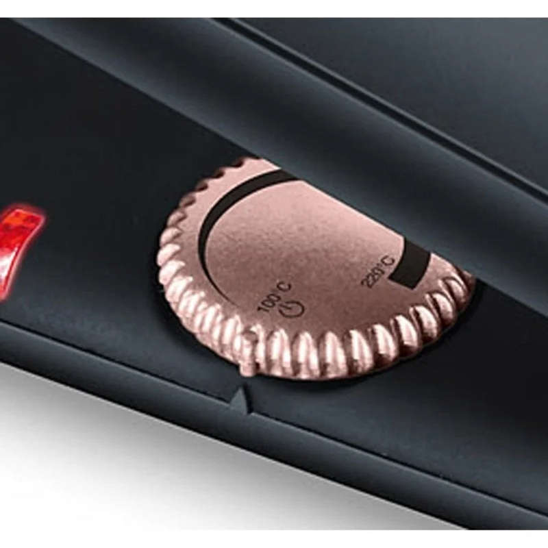 Beurer Hair Straightener / Flat Iron: Fast Heat. Variable Temperature. Straightening, Curl or Wav...