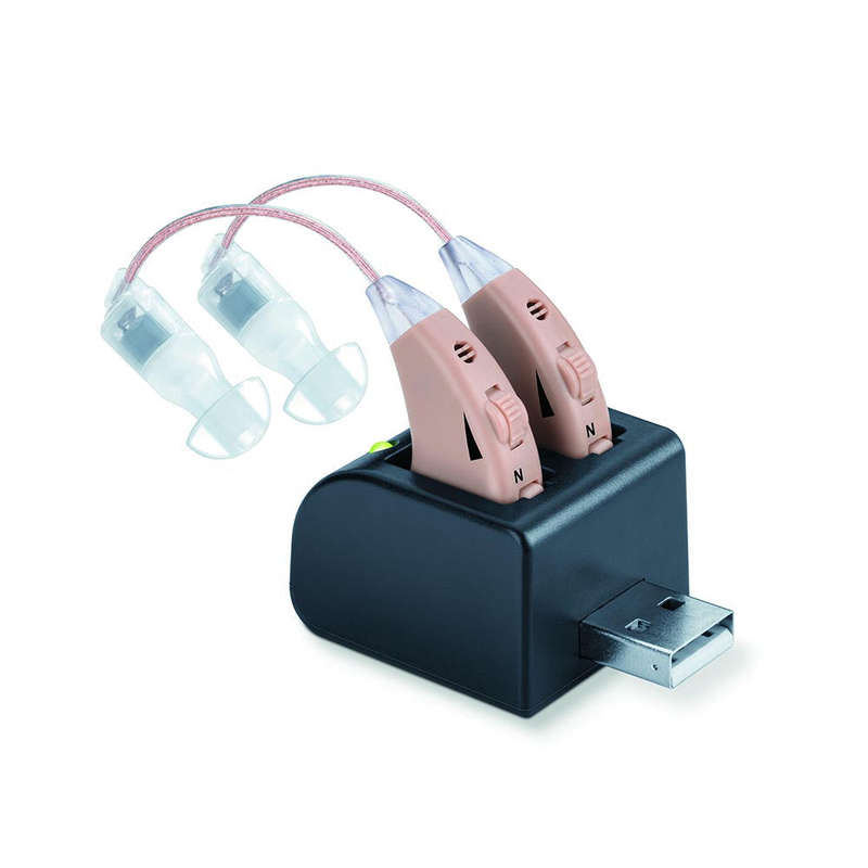 Beurer HA 55 Pair of Personal Hearing Amplifiers - Rechargeable RIC Design