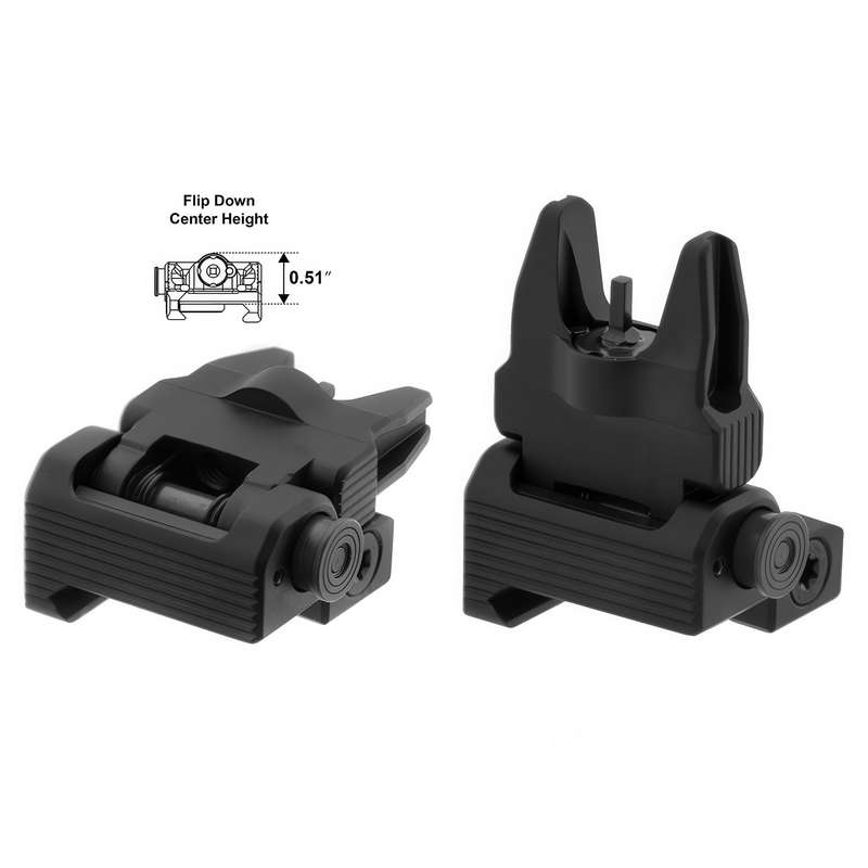 UTG ACCU-SYNC SPRING LOADED AR15 FLIP UP FRONT SIGHT