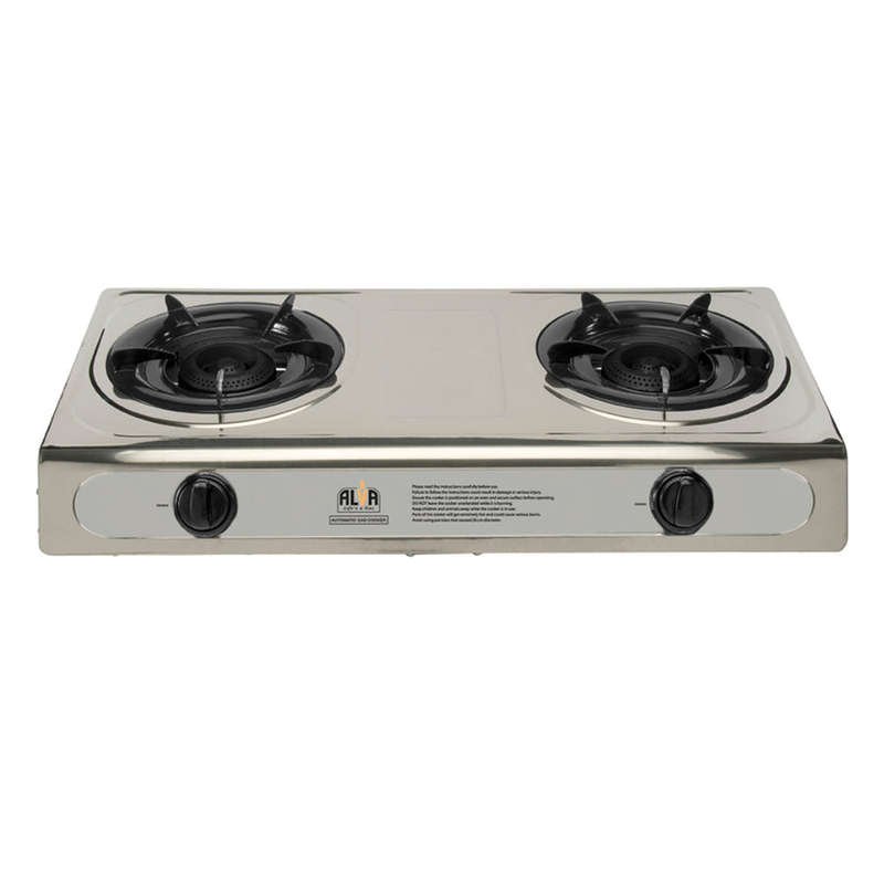 Alva 2-Burner Stainless Steel Gas Stove