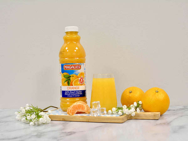 6 x MAGALIES 1 liter Orange 50% Concentrate (Sold 6x 1L Per Case)