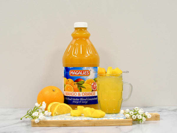 4 x MAGALIES 2 liter Mango & Orange 40% Concentrate (Sold 4 X 2L Per Case)