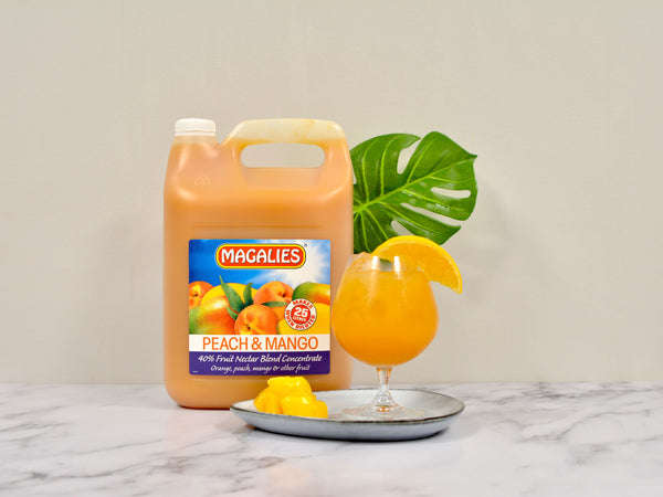 2 x MAGALIES 5 liter Peach Mango 40% (Sold 2x 5L Per Case)