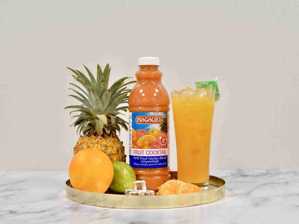 6 x MAGALIES 1 liter Fruit Cocktail 40% Concentrate (Sold 6x 1L Per Case)