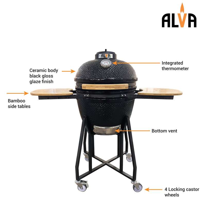 Alva Kilimanjaro 46cm Ceramic Kamado BBQ