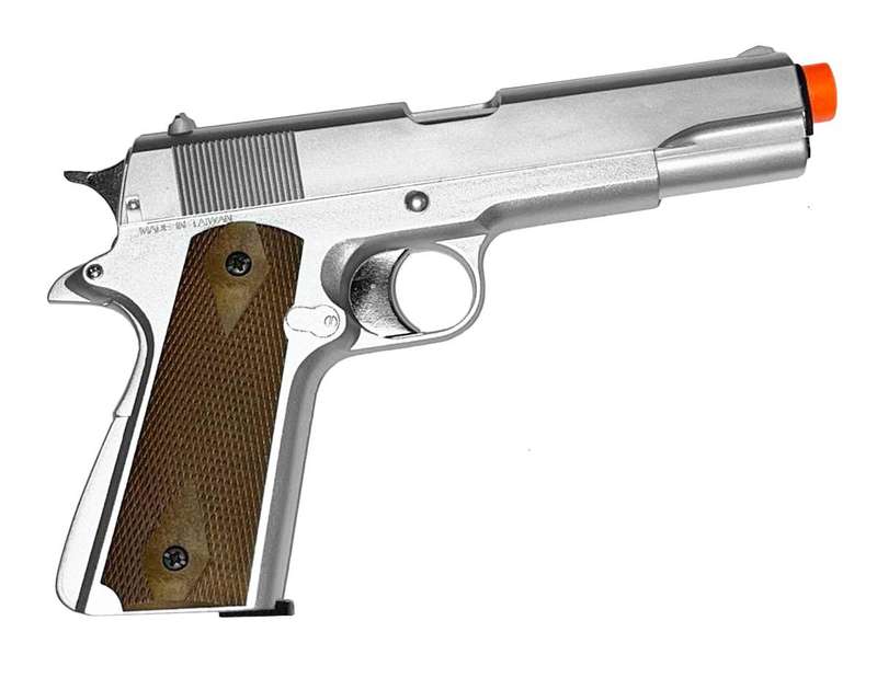 GREEN GAS AIRSOFT PISTOL-SILVER