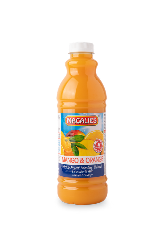 6 x MAGALIES 1 liter Mango / Orange Punch 40% (Sold 6x 1L Per Case)